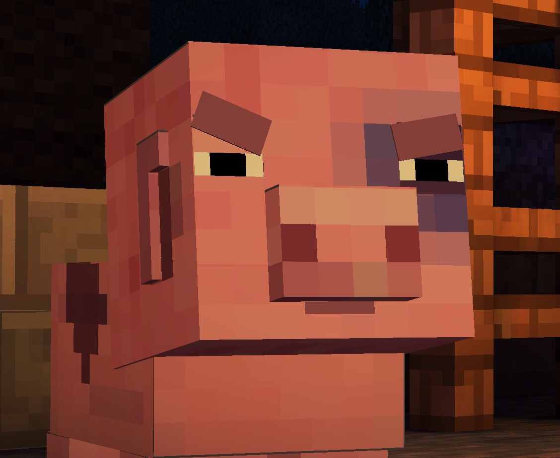 reuben pig minecraft story mode