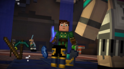 Minecraft Story Mode Stuff — the face of a man whose only answer
