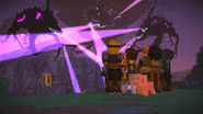 Screenshot (51).png (1.06 MB) Outside of Soren's Fortress while the Wither Storm are attacking and destroying it.