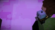 Aiden looking down at the void.