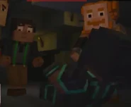 Gabriel collapsing onto the ground because of his wither sickness, in the episode 4 trailer. (Determinant)