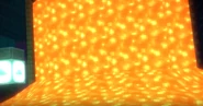 The Portal being covered in lava.