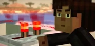 Jesse attempting to steal a Redstone repeater.