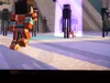 Reuben about to trip an Enderman.