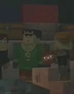 Soren holding the Super TNT