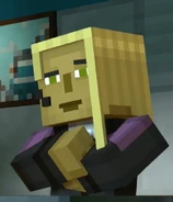 Stella in her "Associate" outfit.