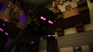 A hostile enderman.