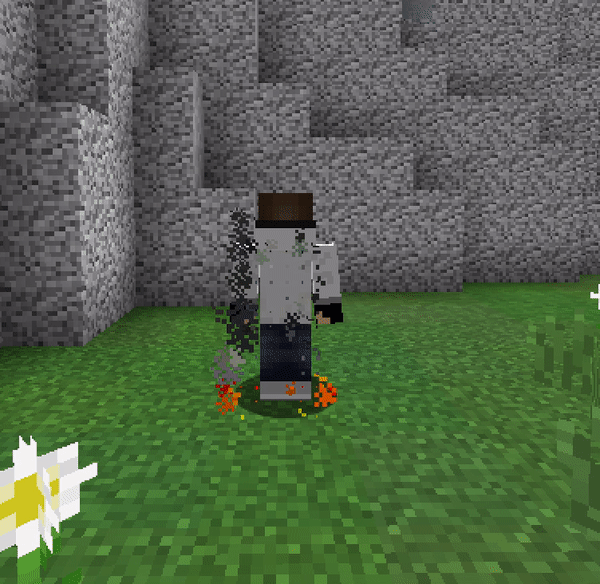 how to make particles follow you in minecraft