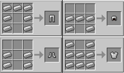 minecraft iron armor recipe