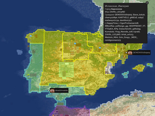 Mineway map. Mineway map