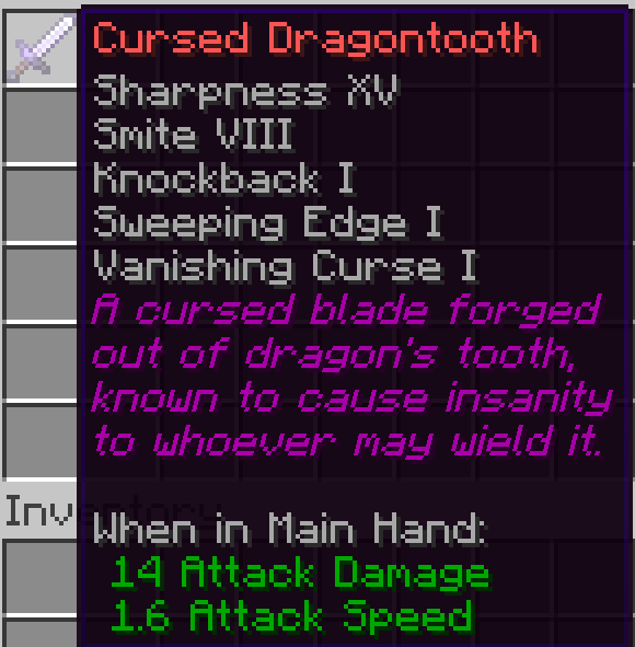 Cursed Dragontooth | Minewind Wiki | Fandom