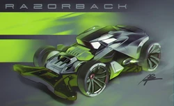 Tamiya Mini 4WD グリーン フレイムデザイン Tamiya Mini 4WD グリーン フレイムデザイン