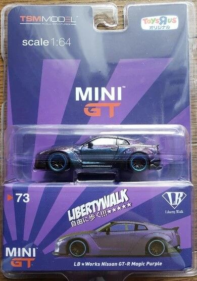 LB☆WORKS Nissan GT-R (R35) Magic Purple w/ Carbon Fiber | MINI GT