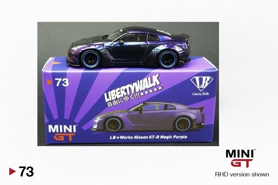 ミニGT LB Works Nissan GT-R Magic Purple MINI GT 39 Nissan GT-R R35 Type 1 Magic Purple Japan Limited