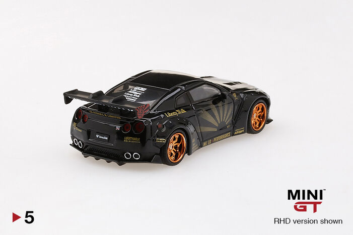 LB☆WORKS Nissan GT-R (R35) Black w/ Copper Wheel Type 1