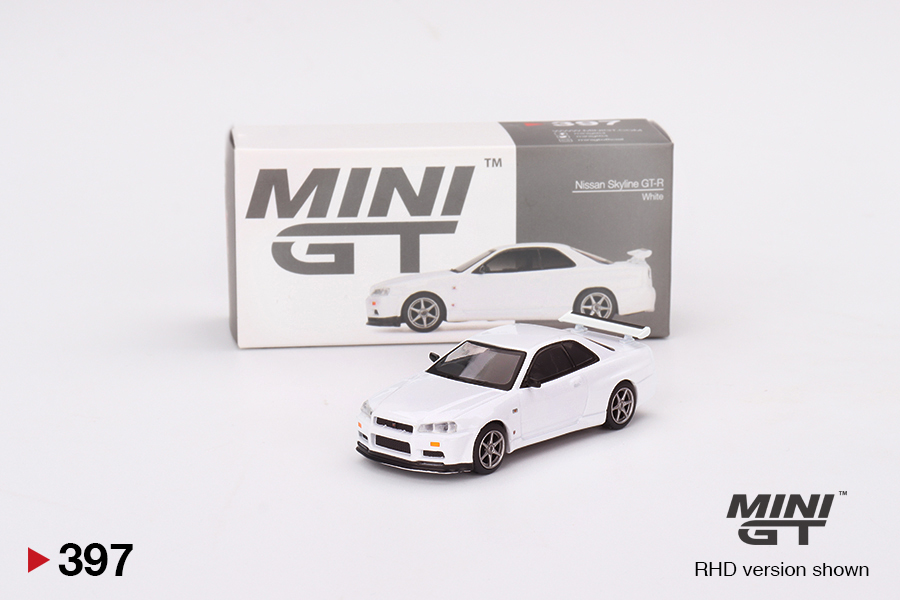 Nissan Skyline GT-R (R34) V-Spec N1 White | MINI GT Wiki