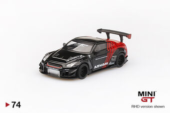 B*S様 MiNiGT リバティーウォーク　NissanGTR advan トイ MINI GT #74 LB☆WORKS Nissan GT-R (R35) ADVAN JAPAN