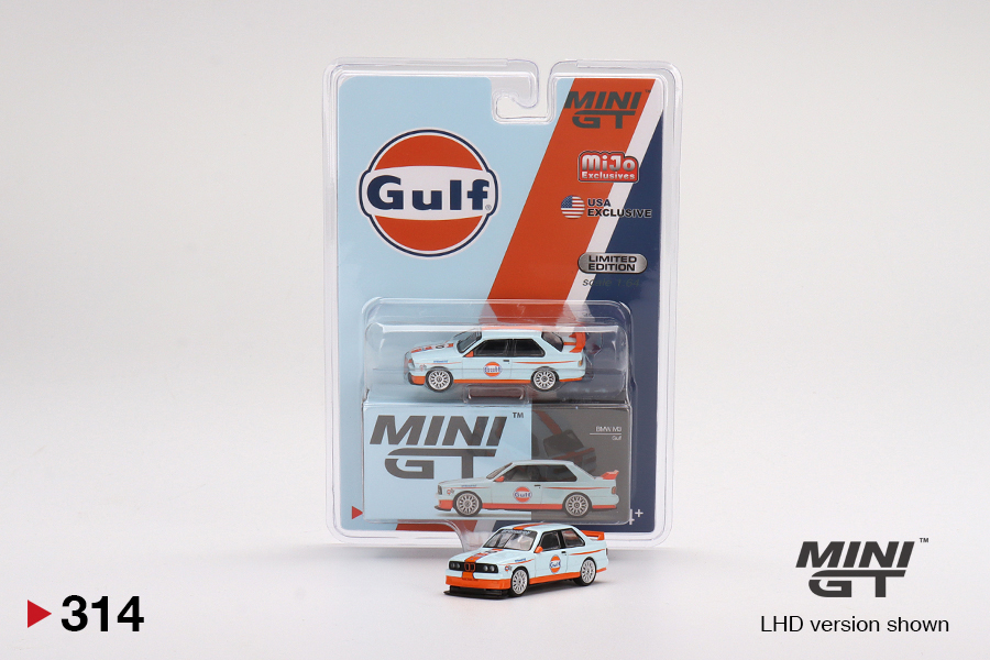 ミニカー MINI GT BMW M3 Gulf お1人様2個まで】MINI GT 1/64 BMW M3 (E30) ガルフ(左ハンドル