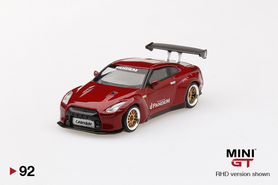 Pandem Nissan GT-R (R35) Lava Red GT Wing | MINI GT Wiki | Fandom