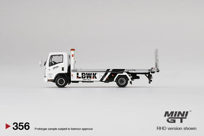 Isuzu N-Series Vehicle Transporter LBWK White | MINI GT Wiki | Fandom