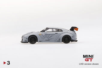 LB☆WORKS Nissan GT-R (R35) Matte Grey Type 1, Rear Wing ver