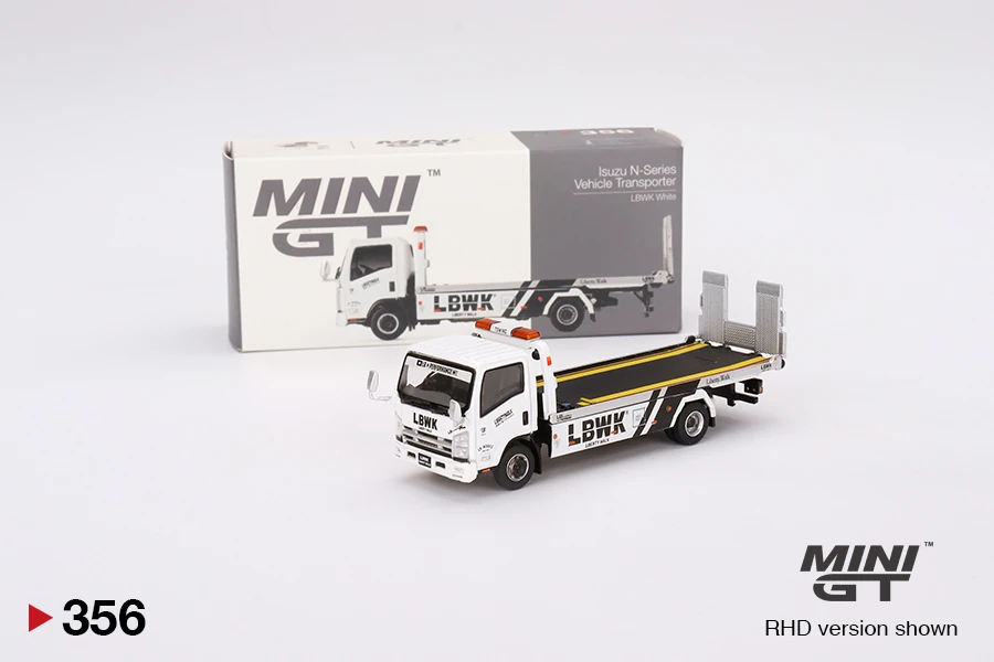 Isuzu N-Series Vehicle Transporter LBWK White | MINI GT Wiki | Fandom