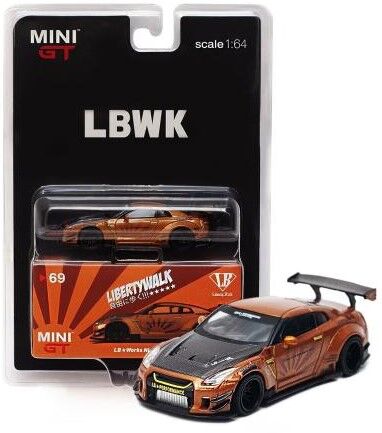 MiNiGT LBworks GT-R Metallic brown