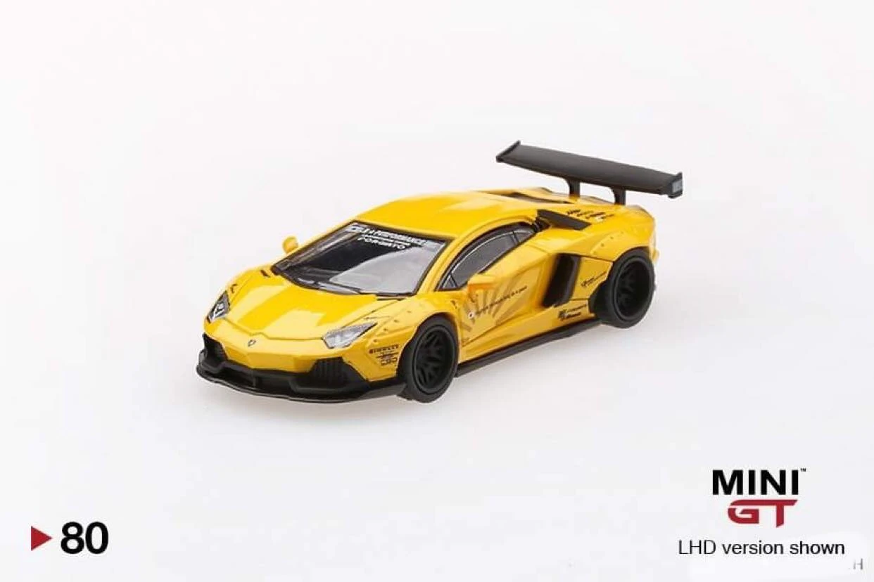LB☆WORKS Lamborghini Aventador Volcano Yellow | MINI GT Wiki | Fandom