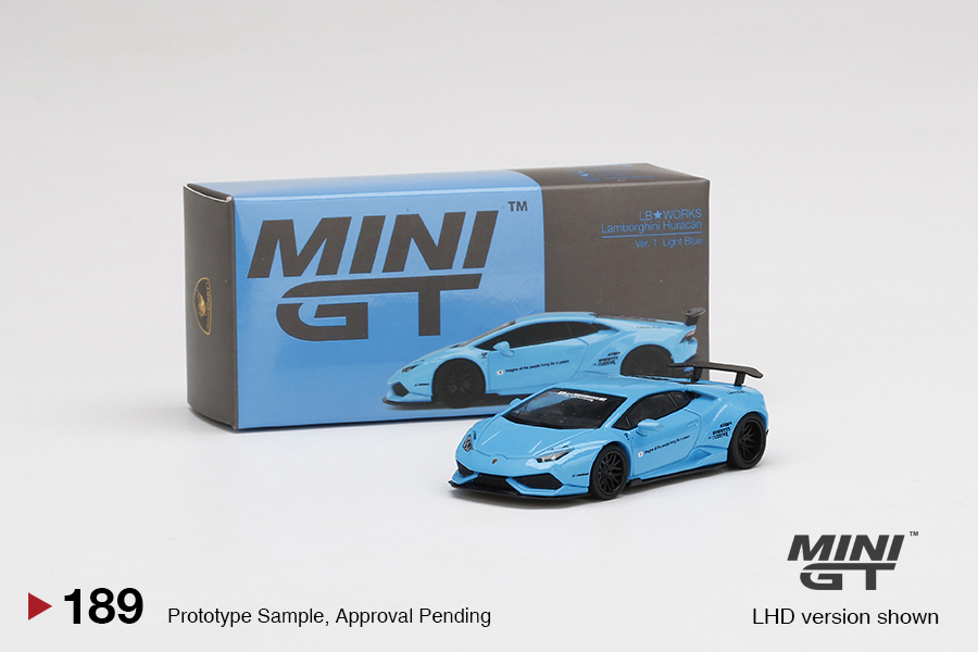 LB☆WORKS Lamborghini Huracán ver. 1 Light Blue | MINI GT