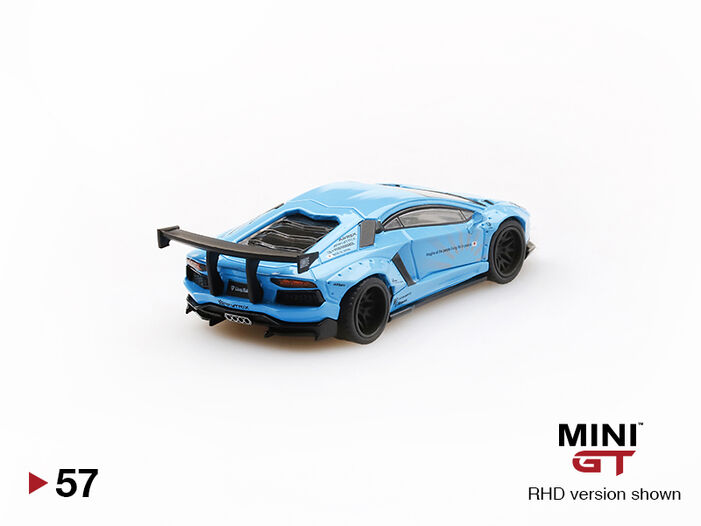 LB☆WORKS Lamborghini Aventador Light Blue | MINI GT Wiki