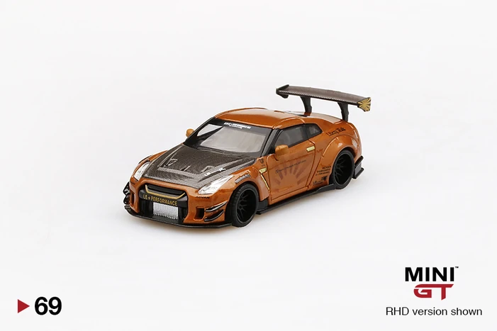 LB★WORKS Nissan GT-R (R35) Metallic Brown Type 2, Rear Wing ver 3 ...