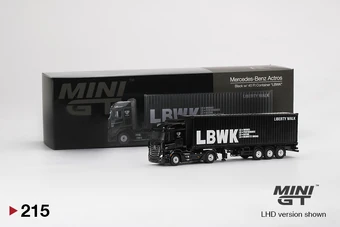Mercedes-Benz Actros LBWK ミニカー MINIGT 1:64 Mercedes-Benz Actros w/40 Ft Container 