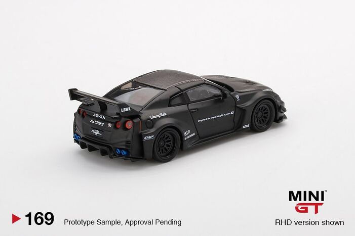 LB-Silhouette WORKS GT NISSAN 35GT-RR Ver.1 Matte Black | MINI GT 