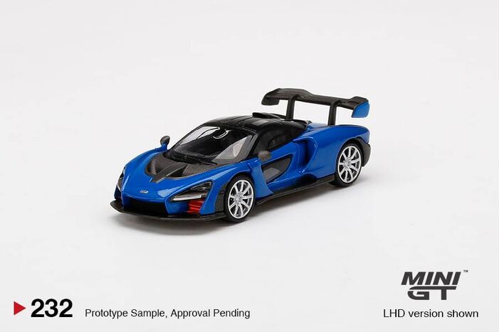 1/64 MINI GT McLAREN SENNA ANTARES BLUE LHD 1 OF 1200 MIJO