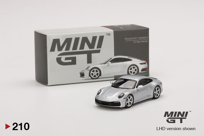 MINI GT Porsche 911 Carrera S White 1:64 Scale Diecast Car - Maya Toys