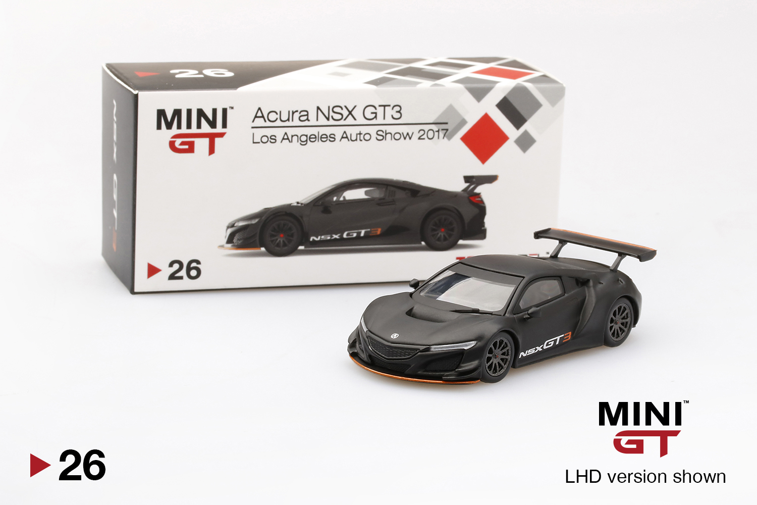 MINI GT Honda NSX GT3 & Acura NSX GT 2台 1:64 TSM Mini GT Honda Acura NSX GT3 2018 Tokyo Auto Slaon