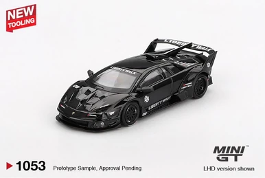 LB☆WORKS Lamborghini Aventador Black | MINI GT Wiki | Fandom