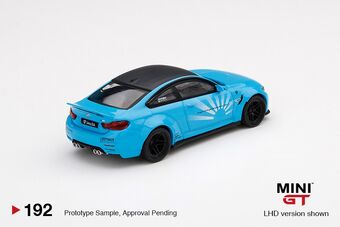 MINI GT 1:64 LB Work BMW M4 Black with M Stripes Car in box