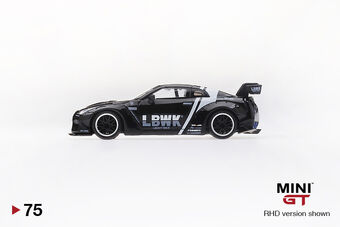 MINI GT LBWK GT-R 35 ブラック ７５／２９９ MINI GT 169 LBWK LB-Silhouette WORKS GT NISSAN 35GT-RR Ver.1