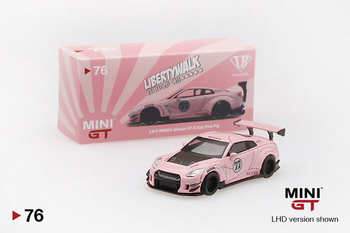 LB☆WORKS Nissan GT-R (R35) Pink Pig Type 2, Rear Wing ver 3