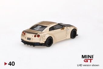 LB★Works Nissan GT-R Satin Gold/carbon MINIGT.com – Welcome to the World of 1:64!