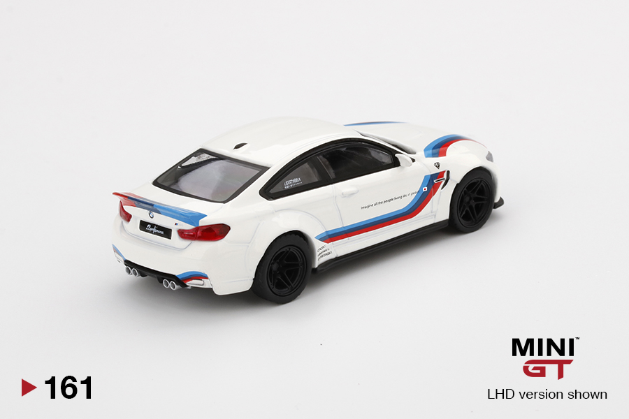 MINI GT LB★WORKS BMW M4 Black W/M Stripe Mini GT LB WORK BMW M4 Black with Stripe MGT00306 1/64 CHASE
