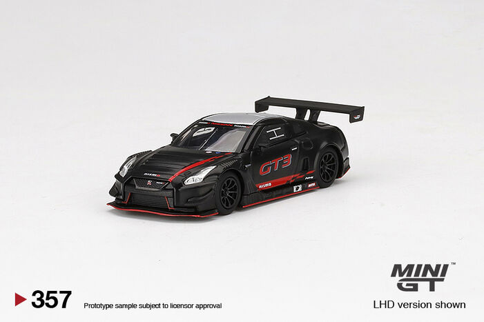 MINI GT Nissan GT-R NISMO GT3 マットブラック Nissan GT-R Nismo GT3 2018 Presentation Matte Black | MINI