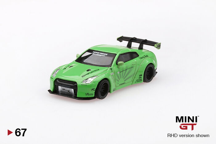 LB☆WORKS Nissan GT-R (R35) Light Green Type 1, Rear Wing ver 1