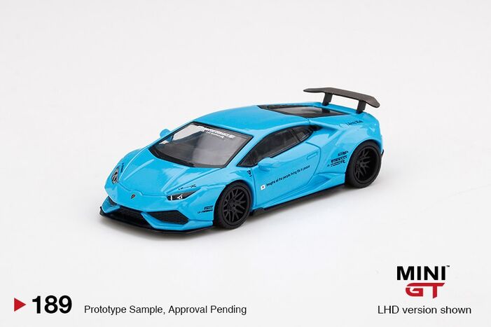 LB☆WORKS Lamborghini Huracán ver. 1 Light Blue | MINI GT