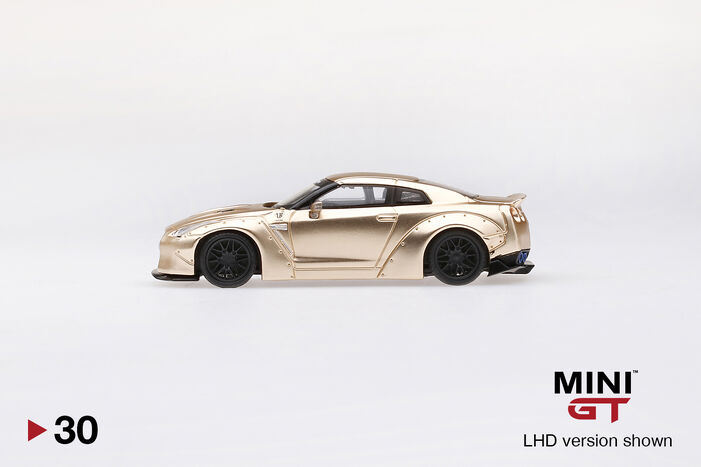 LB☆WORKS Nissan GT-R (R35) Satin Gold Type 1, Rear Wing ver 2