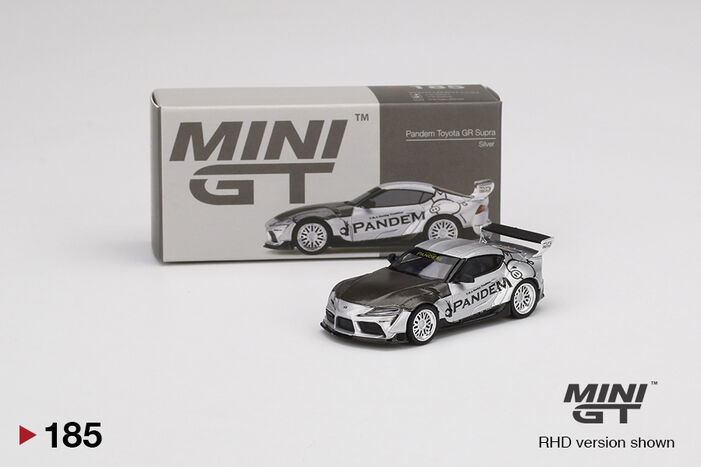 Pandem Toyota GR Supra V1.0 Silver 185 | MINI GT Wiki | Fandom
