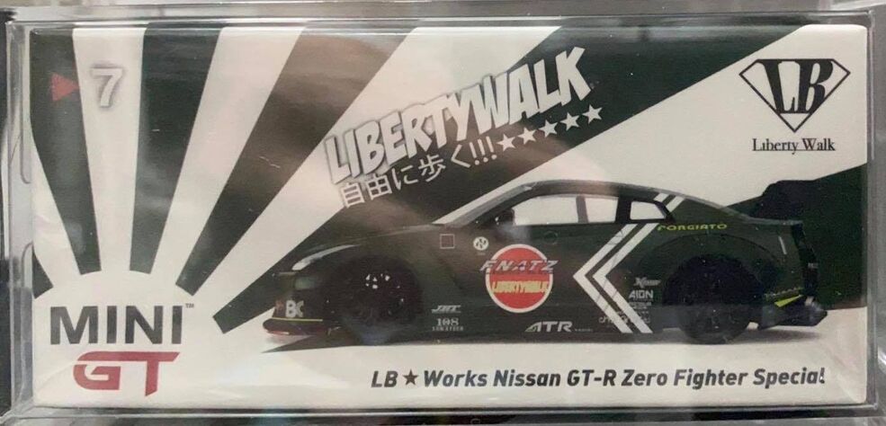 MINI GT MGT00007-LB LB Works GT-R Zero　a MINI GT 7 (used) LB WORKS Nissan GT-R (R35) Zero Fighter