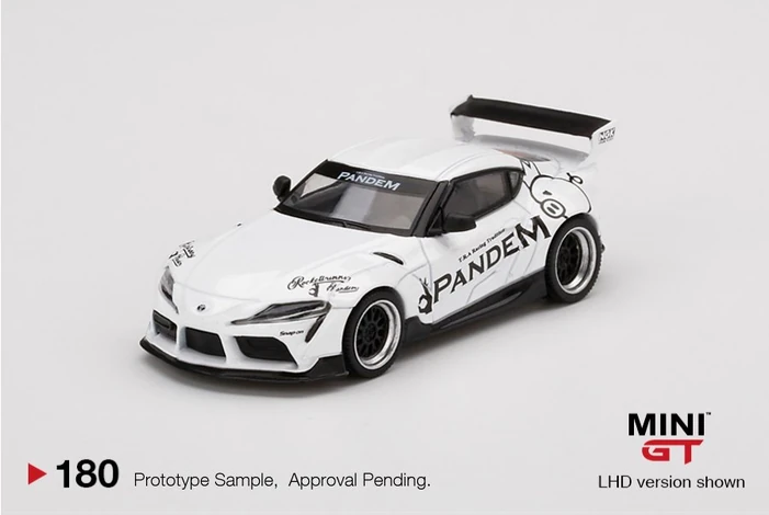 MINI GT Pandem Toyota GR Supra V1.0 WH 左 Pandem Toyota GR Supra V1.0 White 180 | MINI GT Wiki | Fandom