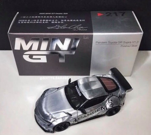 MINI GT Pandem Toyota GR Supra シルバー Mini GT Pandem Toyota GR Supra V1.0 Silver MGT00175 1/64